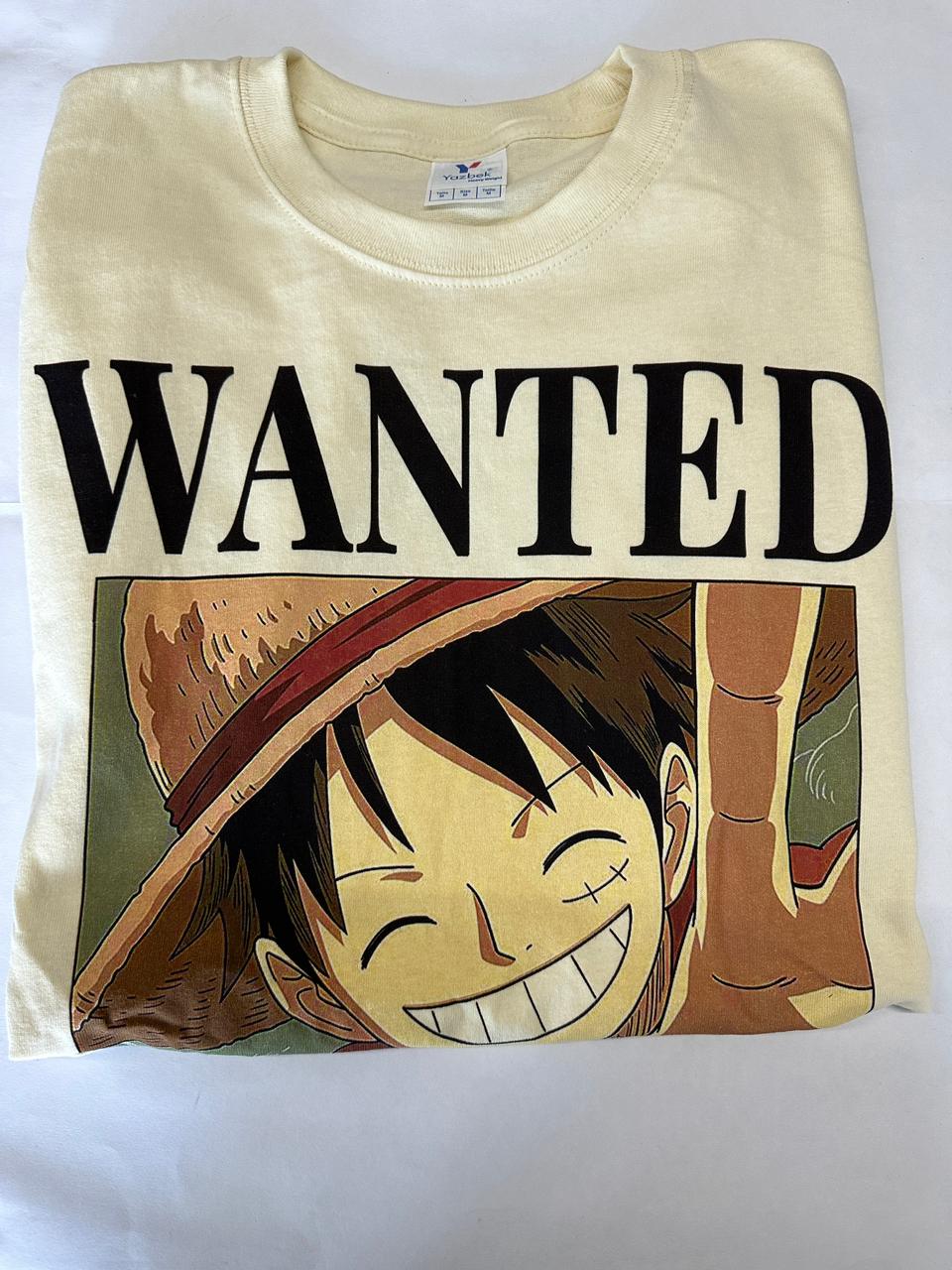 Playera Wanted One Piece (Monkey D. Luffy)