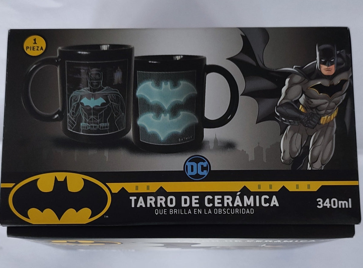 Taza de cerámica que brilla en la obscuridad (Batman)